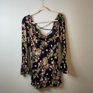 NWT Free People Sample Piece Lone Star Bias Floral Dress